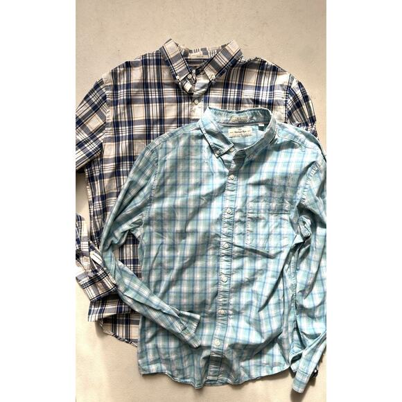 Hawker Rye Mens XL Plaid Long Sleeve Button Up Shirt Lot of 2 Slim Regular Fit - Picture 2 of 12